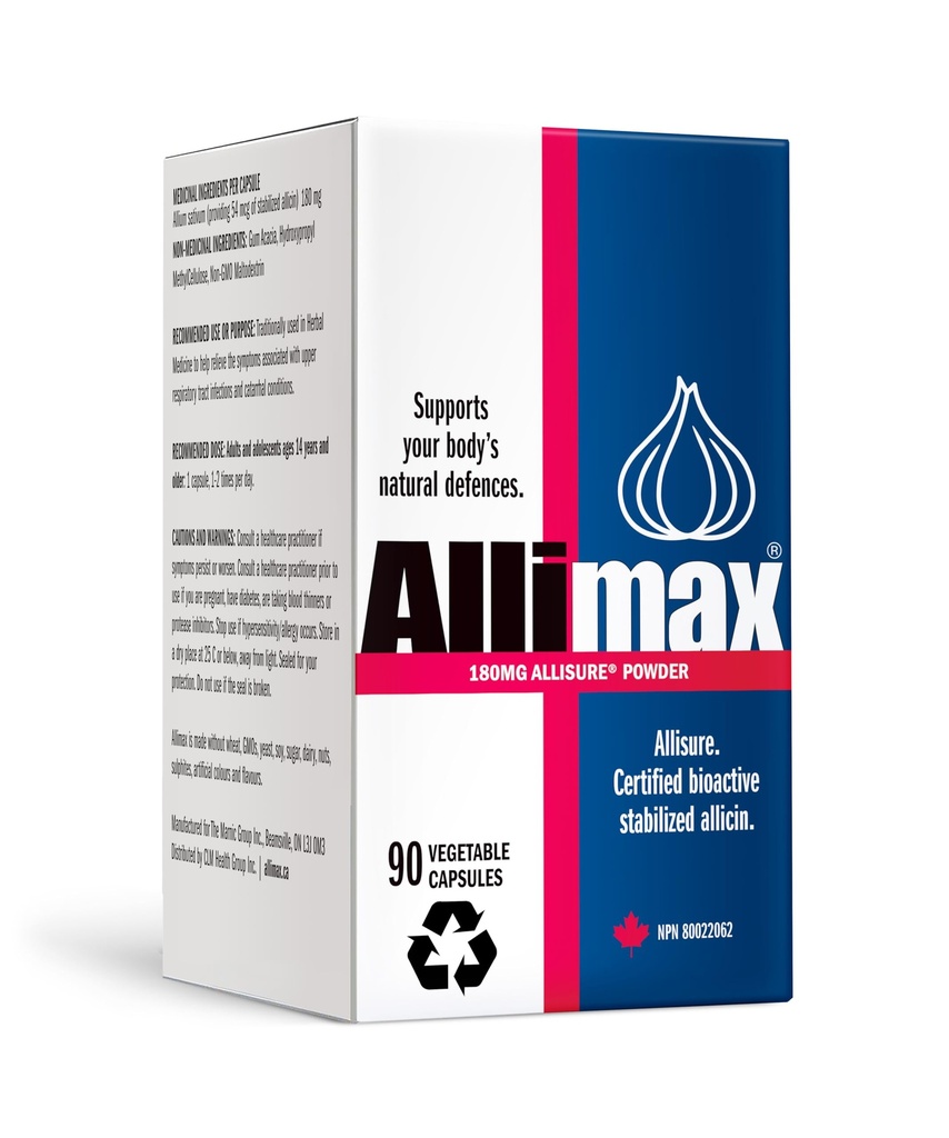 ALLIMAX 180mg 90 Capsules. Allicin. Supplement to Support Your Body's Immune Function. Contains Stabilized ve Potent Bioactive Allicin, Clean & Sustainable Spanish Grown.'den alıntı yaptı.