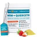 Twig & Leaf MSM Quercetin Supplement with Vitamin C & Çinko (Strawberry Banana) - MSM Toz Supplement for Respiratory Health - Natural Defense for Mevsim Challenges - 4.76 ozz
