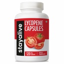 STAY ALIVE Lycopene Supplement for Men 60 mg, Natural Tomato Extract Toz, 4 Ay Supply ile 120 Capsules, %100 Veg Lycopene Kompleksi, Non-GMO ve Gluten Free Carotenoid Tamam
