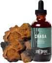 North Spore Chaga Mushroom Tincture | Enerji & Sağlık Tamamlama Tamam Drops | Adaptojenik Superfood | Dual Extract Organic Blend, 100% Meyveli Bodies | Non-GMO, Vegan - 2oz
