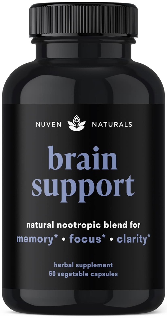 Beyin Desteği Tamam - Doğal Memory ve Focus Supplement with Lion's Mane, Ginkgo Biloba, Bacopa Monnieri & Ashwagandha Root - Natural Nootropics & Brain Alert | 60 Capsules
