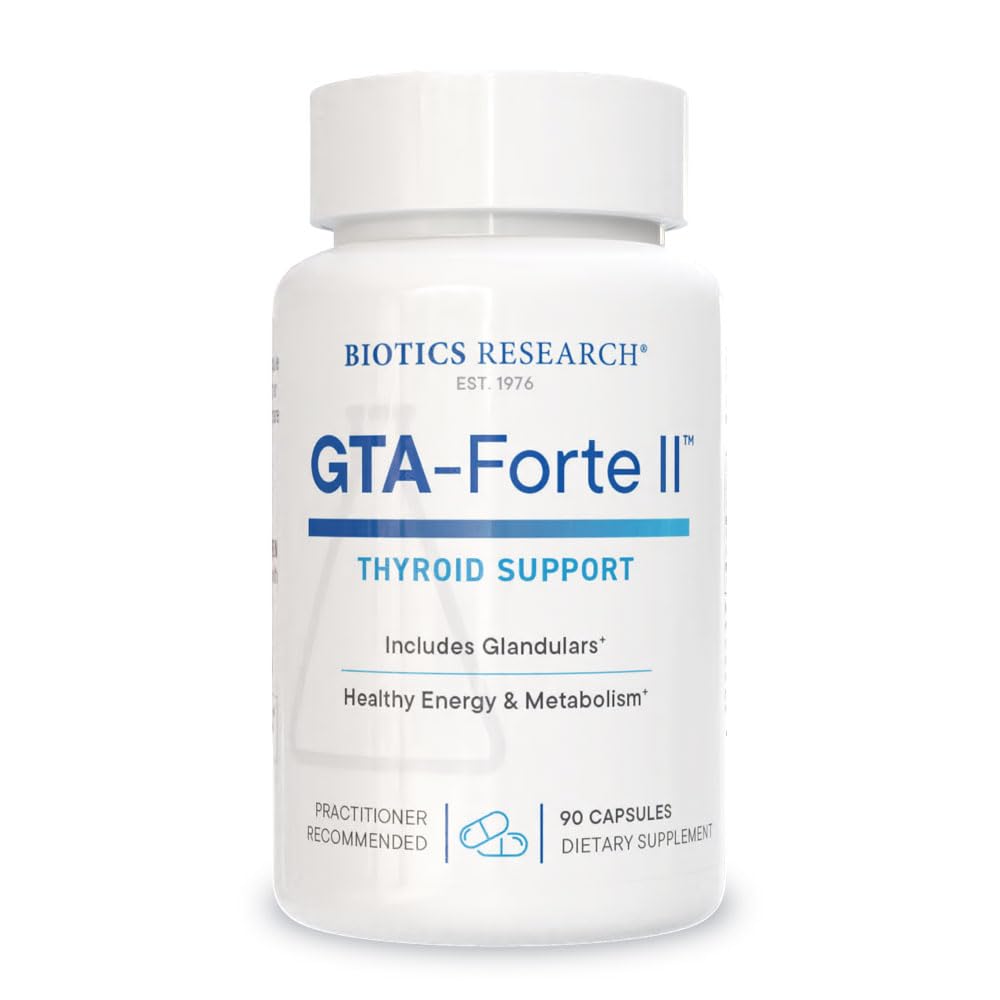 Biotics Araştırma GTA Forte IITM Selenium Supplement with çinko, Copper, Porcine Glandular & Rubidium, Endocrin Glands Desteği, Optimal Hormonal Denge, Phytokimly Bound Trace Elements 90 Capsules