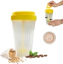 MIUPOO Stirring Şişe, Stirring İçecek için Özel, Küçük Blender Shaker Şişe,Reusable Kahve kupası Kahve, Protein Shakes, Smoothies, Pre Egzersiz Supplements and Drinks için uygundur
