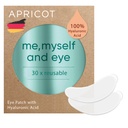 APRICOT Eye Patches with Hyaluronic Acid (pack of 1) I Anti-Aging Eye Pads "Me, Myself and Eye" I Reduces eyes I Reusable eyes yama I Silikon peds against brokens I Made in Germany