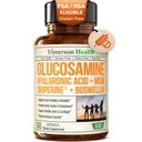 The Hyaluronic Acid, Boswellia, Black Pepper & MSM Supplement – 5in-1 Men ve Kadınlar için Ortak Tamamlar – Ortak Sağlık, Hareketlilik ve Bone Strength – FSA Eable 60 Caps