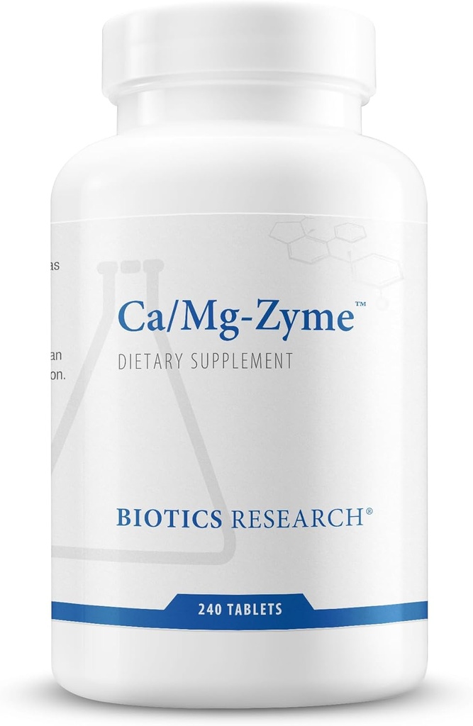 Biotics Araştırma Ca-Mg-Zymeuba Magnezyum Formula, Yüksek derecede Absorbable, Bone Support, Muscle Function, Nervous System Health 240T