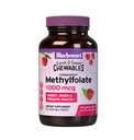 Bluebonnet EarthSweet Torchfolate 1000 mcg Cellular Active Coenzyme 5MTHF L Metil Foate Supplement - Prenatal & Energy Support - Non-GMO, Vegan, Gluten-Free - Raspberry - 90 Chewable Tabletler