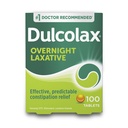 Dulcolax Stimulant Laxative Tabletler, Tahmin edilebilir ve Etkili Constipation Relief, Relieves Straining & Bloating, Bisacody 5 mg, 100 Count