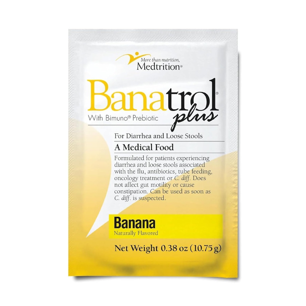 Banatrol® Natural Anti-Diarrheal with Prebiyotiks, Relief from Kronik Diarrhea, IBS, Recurring Diarrhea, Klinik olarak Desteklenen Tıbbi Gıda, Non-Constipating, 25 Hizmetler (Dana)
