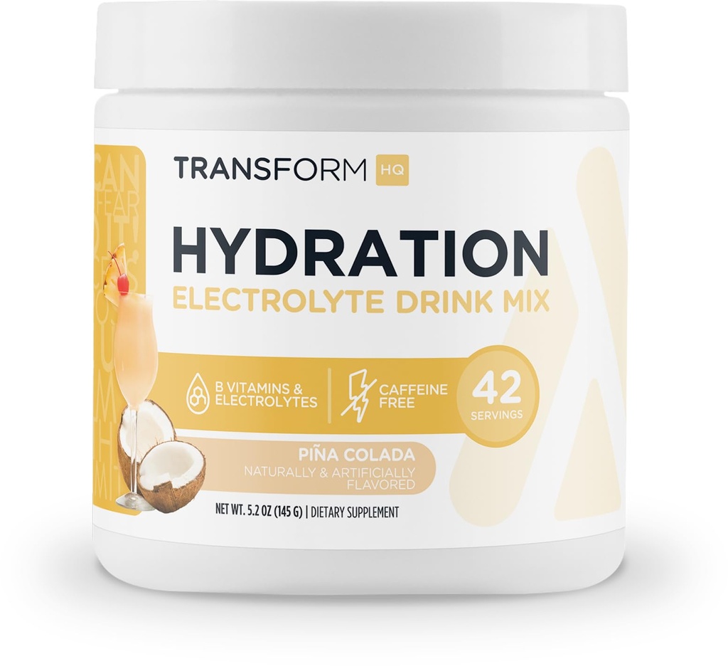 Dönüşüm 42 Hizmet (Pina Colada) - Elektrolytes, Zihinsel Clarity, Vitaminler