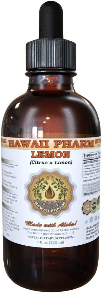 Limon sıvısı, Lemon (Citrus x Limon) Peel Tincture Supplement 2 oz