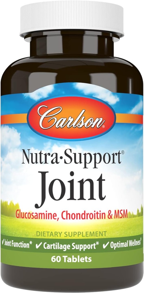 Carlson - Nutra-tek Ortak, Glucosamine Chondroitin & MSM, Ortak Fonksiyonl, Cartilage Support & Optimal Wellness, 60 tablet