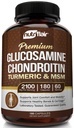 NutriFlair Glucosamine Chondroitin Turmeric MSM Boswellia, 180 Capsules - Ortak Konfor Supplement - Natural & Non-GMO - Antioksi Pills - Supports Back, Dizs, Hands, Commons, Cartilageage