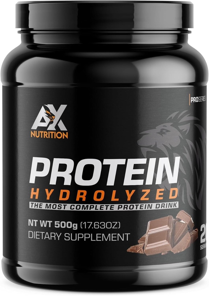 Hydrolyzed Protein Toz 500g - Chocolate Flavored | Hydrolyzed Collagen Bir Vitamini ile Infüzyon | Sağlıklı Kas Büyüme ve Sağlıklı Immune Sistemi Boost