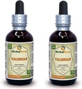 Valerian (Valeriana outicinalis) Tincture, Organik kıl Kökleri Sıvı Tür (Brand Name: HerbalTerra, Proudly Made in USA) 2x2 fl.oz (2x60 ml)
