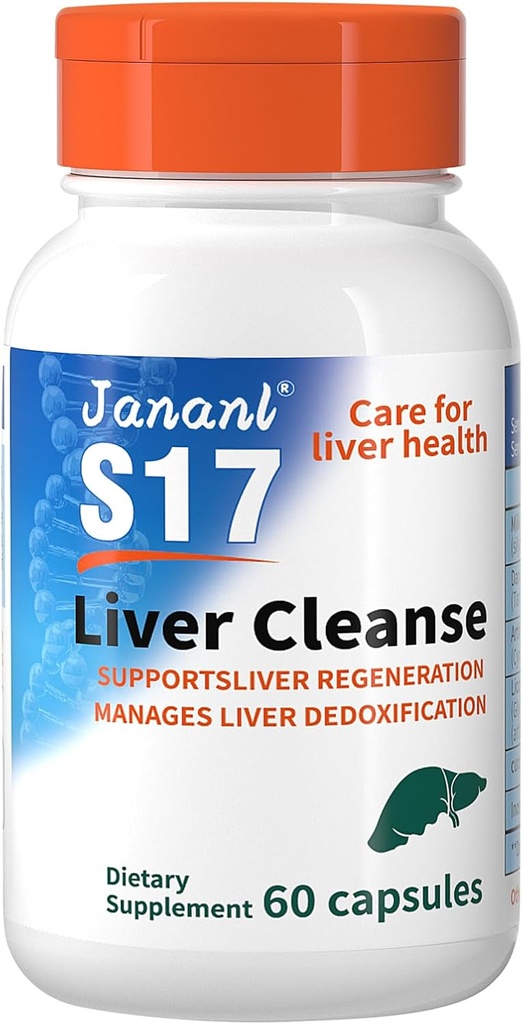 Jananl Liver Cleanse Detox & Tamir Süt Butle Liver-Liver Koruma Sıvı Silymarin ve FDP Hücre Enerji Sıvısında Zengindir, 15 Şişe toplam 7.5 FI oz ile - Gümrükleme 7.5