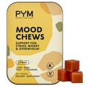 PYM Citrus Mood Chews Support for Stress, kaygı & Overwhelm, 20 Kont | 130 mg GABA, 90 mg L-Theanine | Vegan, Non-GMO, Gluten-Free, No Add Sugar | All- Natural Mood Balance Supplement Made in USA