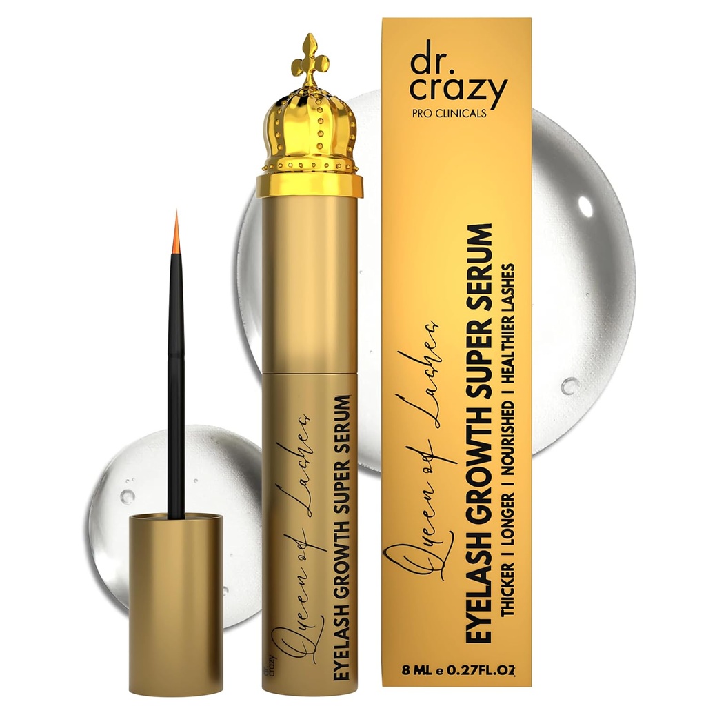 Lashes Peptide Büyüme Serum - Lash & Brow Yenilikçir ile Peptides & Reality Root Extract - Hormon Free, Ophthalmologist Uzun süredir Formula test etti, Fuller Lashes (8 mL)
