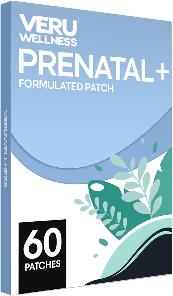 Veru Wellness Prenatal Plus Daily - Essential Multi Prenatal Folate,uba, Magnezyum - Self Prestige Patch (60 Patch)