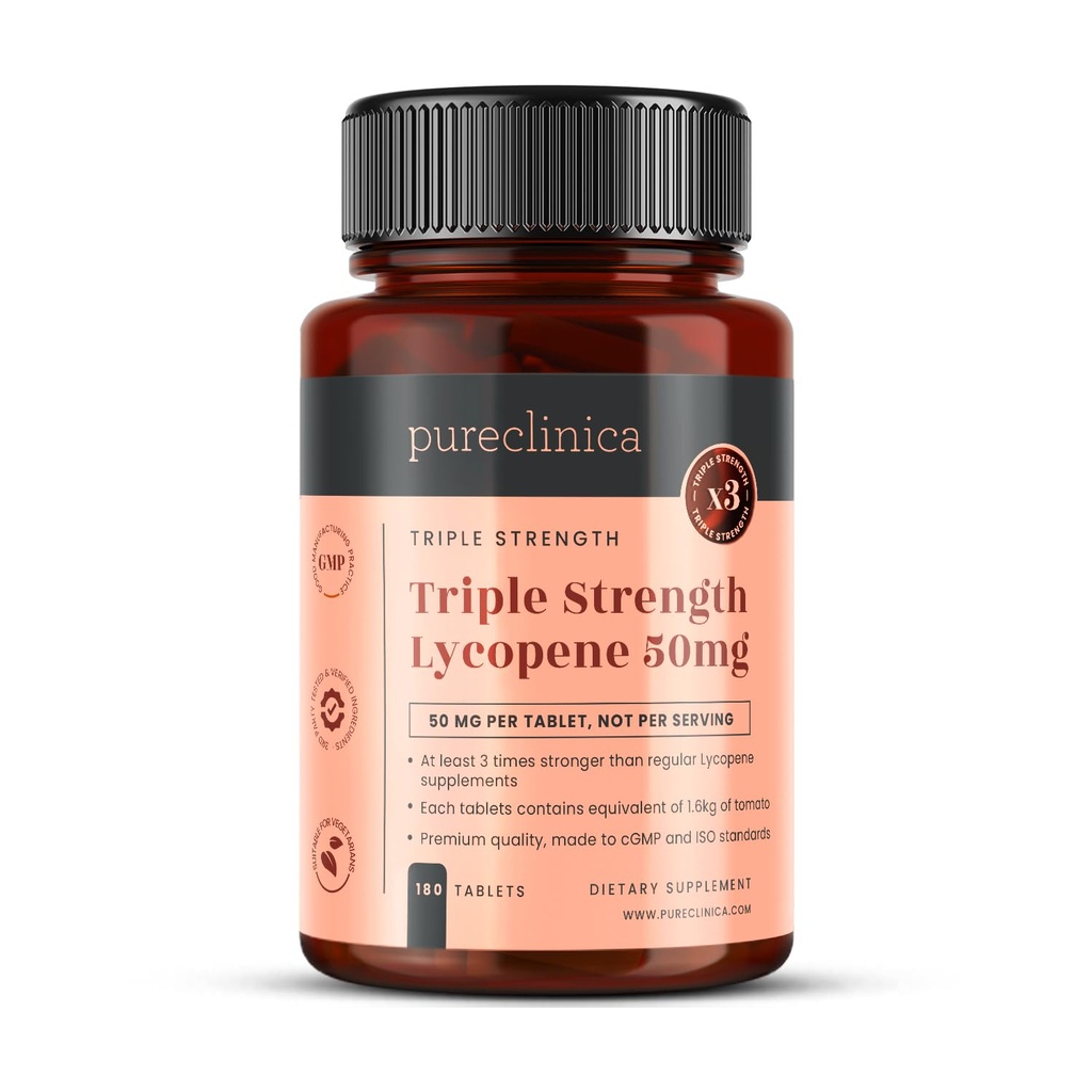 Safclinica Lycopene 50 mg x 180 Tablet (6 Ay Supply). 300% Düzenli Lycopene Tabletlerinin Gücü