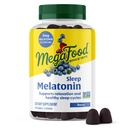 MegaFood Melatonin Gummies - Melatonin 3 mg in Help Relax & Fall Asleep - Yetişkinler için Uyku Gummies - Berry Flavor, Non-GMO, sertifikalı Vegan - 54 Count (27 hizmet)