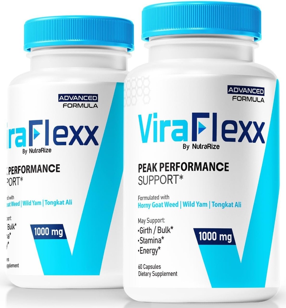 (2 Pack) Erkekler için ViraFlexx, Pro Capsules, Erkek Performans Desteği 500 mg, All Natural Diyetary Supplement to Support General Health, Yorumlar (120 Capsules)