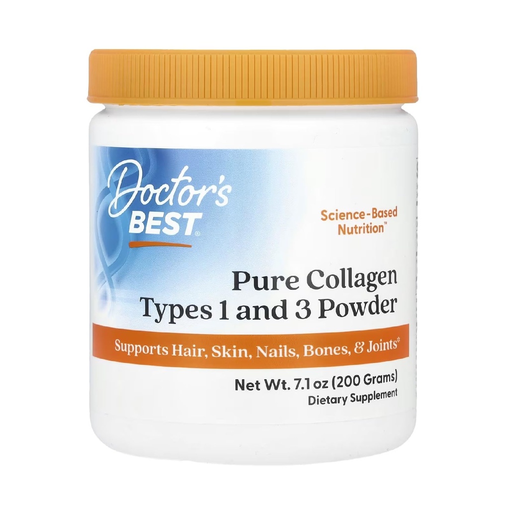 Doktor'un En İyi Saf Kolajn Tipleri 1 & 3, Sağlıklı Cilt Saçları ve Çiçekleri - Bone & Joint Support, 7.1 Ounce (Pack of 1)