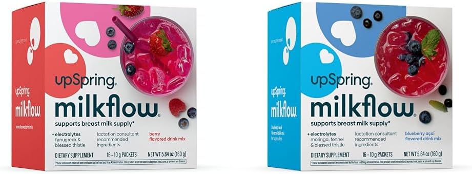 Süt akışı elektrolyte Emzirme Supplement Drink Mixes with Fenugreek & Moringa | Berry & Blueberry Acai Flavors | Lactation Supplements to Support Milk Supply*