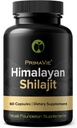 Shilajit Capsules High Strength Purified Primavie Shilajit Harvested at 10.000 Feet from the Himalaya Dağları Rich in Fulvic Acid & Trace Minerals 3rd Party Tested 100% Natural Made in the USA (60)