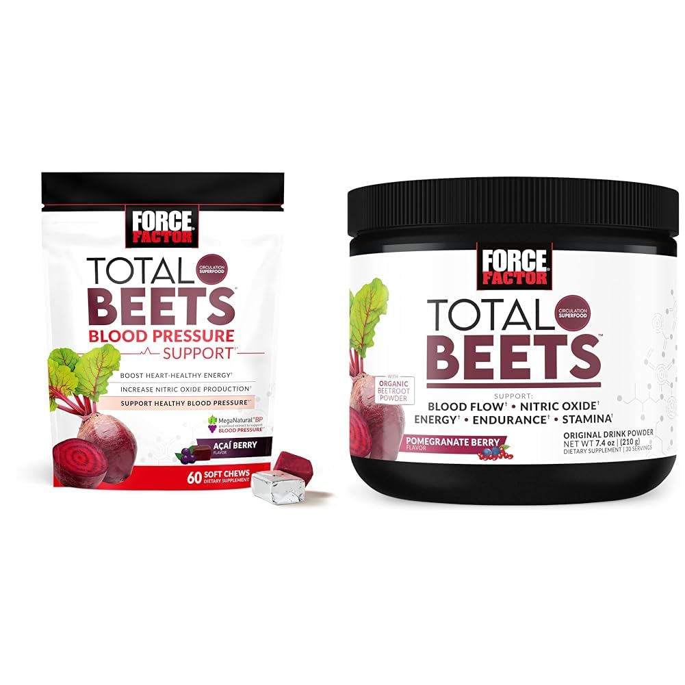 Kuvvet Faktörü Total Beets Blood Printing Support Supplements with Beet Toz & Total Beets Drink Mix Superfood Toz with Nitrates to Support Circulation