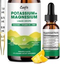 Pyumyum Glycinate Supplement-High Abvitamin Magnezyum Kompleksi ile Toz, Potasyum, D3 & Çinko Uyku için,Leg Cramps, Kass & Energy, Sugar Free&Vegan 2 Fl Oz Oz