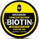 Ayıd Balm, En İyileştirme BIOTIN, Castor Oil and Argan & Jojoba Oils, Beard growth, Styles, Supports & Softens Beards & Mustaches, 2 Ounce,Sandalwood