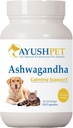 Ayush Pet Ashwagandha Capsules for Dogs & Cats - Organic Ashwagandha Root Extract for Calm and Daily Balance, Adaptogenic Wellness Supplement for Pets, 500mg Per Capsule - 120 Count
