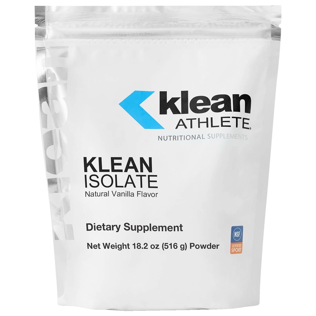 Klean Sporcu Klean Isolate - Whey proteini - Günlük Protein ve Amino asit - Spor için Intake - 20 Hizmet - Doğal Vanilla Flavor