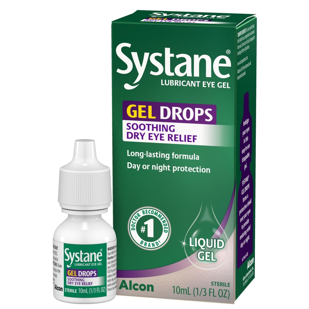 Systane Lubricant Eye Gel Drops, 10mL (Pazar Mayıs Vary)