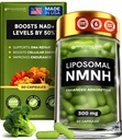 Liposomal NMNH Supplement (Dihidrotinamid Mononüotid) - Anti Aging, Enerji, Focus - Pure NMNH Organik 60 Capsules - 300 mg