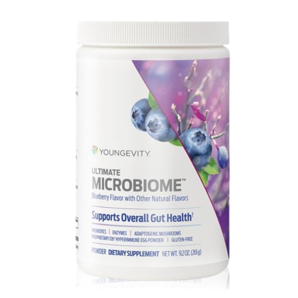 Youngevity Ultimate Microbiome – Prebiyotik, Probiyotik & Postbiyotik Gut Health Supplement – i26® Hyperimmune Egg Toz, Probiyotik Mix, DigeZymeTM Enzyme Kompleks – Destekler Digestion & Immune Health Supplement – i26® Hyperimmune Egg Toz, Probiyotik Miximmune