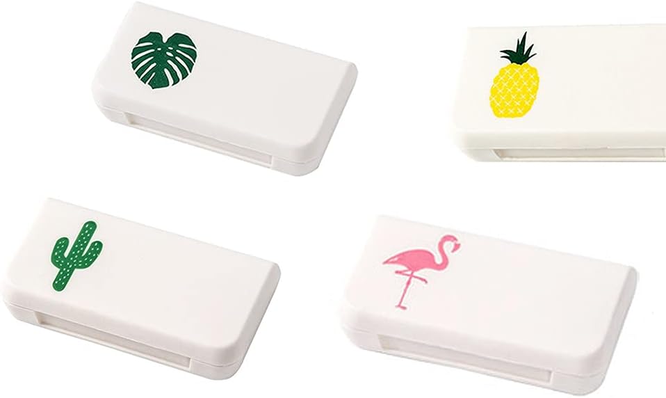Saga Save Travel Pill Case 3 Karşılaştırma Portatif Pill Case Dustproof ve Moisture-Proof Daily Pill Case Small Pill Box for Vitamins, Fish Oil, Supplements(4 Stil)