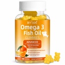 Omega-3 Fish Oil Supplements: Saf 1000 mg Omega-3 Gummies Kalp Ortak Göz Beyin Immune Health 60 Gummies 30 Day Supply