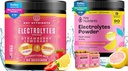 KEY NUTRIENTS Electrolytes & Multivitamin Hydration Toz Sche – Juicy Strawberry Lemonade & Fresh Pink Lemonade Electrolyte Tozlar (90 Her Şeye Hizmet Ediyor) – Sugar-Free, Keto-Friendly, No Calories