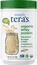 Sadece tera'nın Organik Whey Protein Tozu - Grass Fed Vanilla Whey Protein Toz, Temiz, Yapay Tatlıcılar olmadan, Non-GMO, Kosher, rBGH-Free, Organik - 12 Oz.