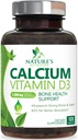 Kalsiyum Supplement 1200 mg - En İyi Apsiyon için D3 ile - Immune Health, Bones & Teeth - Nature'selli Carbonate + 1600 IU of D3 - ABD'de Kadınlar ve Erkekler için Şişelenmiş - 120 Tablet