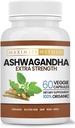 Ashwagandha Root Extra Strength – 60 Vegetarian Capsules – Supports Stress, Mood, and Immune Health – Formulated for Enhanced Absorption – Non-GMO Herbal Supplement