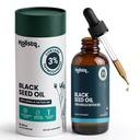 Holistiq Black Seed Oil Organic Cold Pressed Drops |% 3 Thymoquinone | Non-GMO & Vegan | Cold Pressed Black Cumin Nigella Sativa Oil for Immune Support, Aceite de Comino Negro - Drops, 100 mL