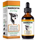 Köpekler için Quercetin, Dog Quercetin Liquid Drops, Dog Quercetin Herbal Supplement Support Alerji Relief,Cellular Health, Immune Boost, Antioksi -60 ml