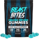 BEAST BITES - Kretine Infüzyon Gummies - 5gpure Kreatin Monohidrat - Spor için sertifikalı - 30 Hizmet
