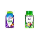 Vitafüzyon Fiber Well + Probiyotiks Gummies for Yetişkinler, 60 Kont Vitamin D3 Gummy Vitamins, Peach, BlackBerry ve Strawberry Flavored, 50 mcg Vitamin D, 150 Count