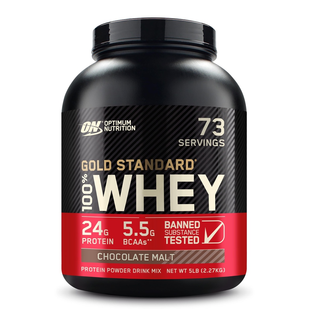 Optimum Beslenme Altın Standardı 100% Whey Protein Toz, Çikolata Malt, 5 Pound (Pazar Mayıs Vary)