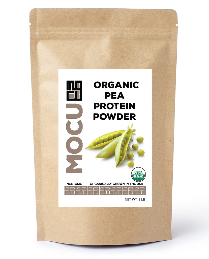 Sertifikalı Organik US Grown Pea proteini I %80 I Batch Tested for Heavy Metals I 3 LBS I Paketli Daily