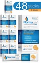 NormaLyte Oral Rehidrasyon Salts-48 Sticks Packs (Yields 500mL per Pack)-Orange| Energy Supplements, P properties Supplement, Dehidr Recovery ve Hızlı Aborpsiyon